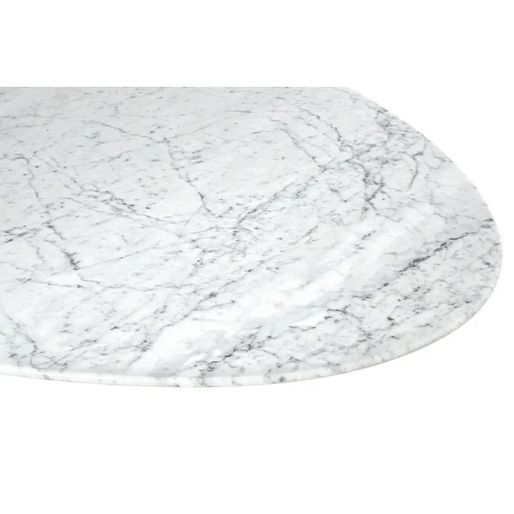 Matbord - TULIP ELLIPSE MARBLE, italiensk Carrara-marmor - produktbild av Matbord från King Home | Arvande
