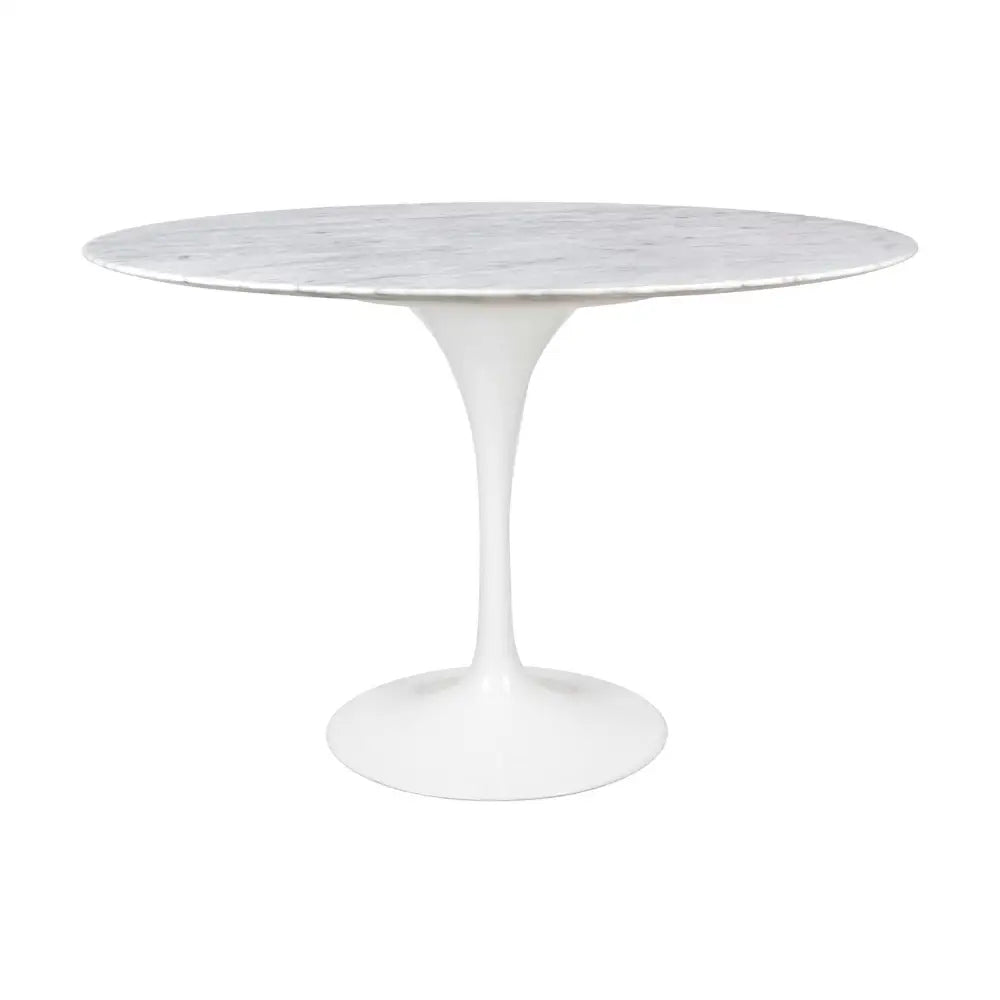 Matbord - TULIP MARBLE 120, italiensk Carrara-marmor - produktbild av Matbord från King Home | Arvande