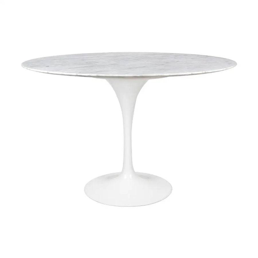 Matbord - TULIP MARBLE 120, italiensk Carrara-marmor - produktbild av Matbord från King Home | Arvande