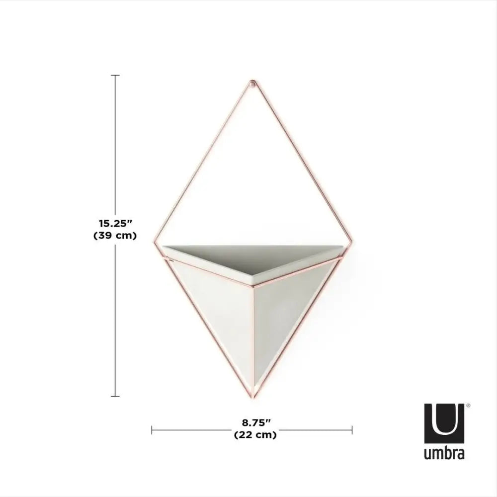 Miniväggkrukor 2 st UMBRA - TRIGG L, beige – produktbild av Dekoration från Umbra | Arvande