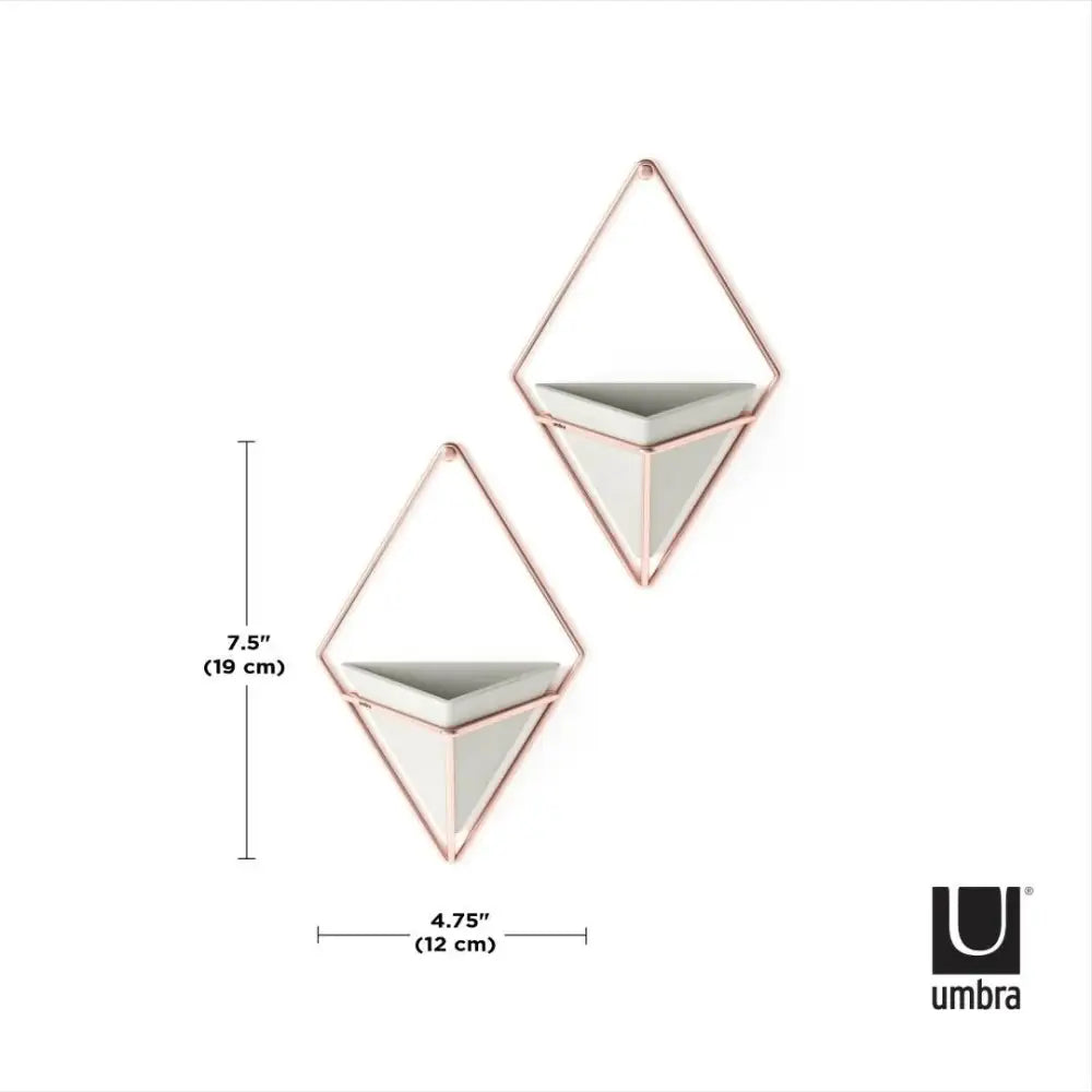Miniväggkrukor 2 st UMBRA - TRIGG S. beige – produktbild av Dekoration från Umbra | Arvande