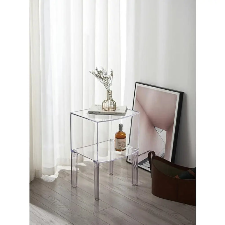 Nattduksbord - VISION, transparent – produktbild av [MGO] Import King Home från King Home | Arvande