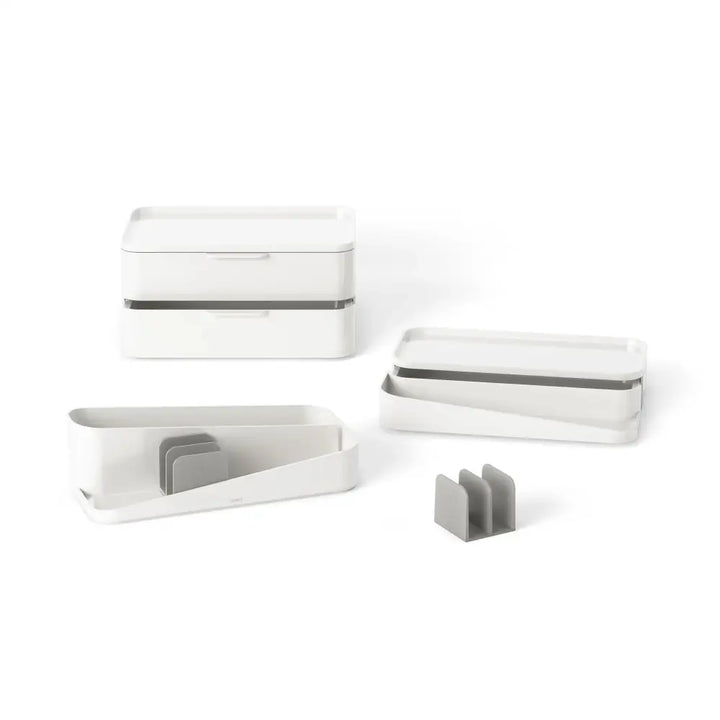 Organizer UMBRA - GLAM LARGE, vit – produktbild av Organizers & papperskorgar från Umbra | Arvande