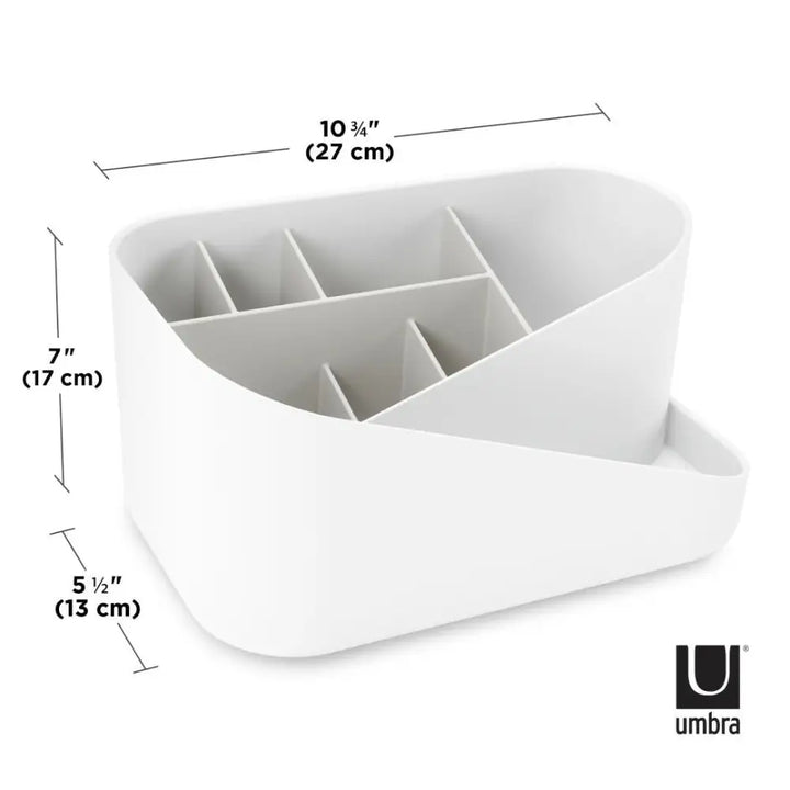 Organizer UMBRA - GLAM, vit/grå – produktbild av Organizers & papperskorgar från Umbra | Arvande