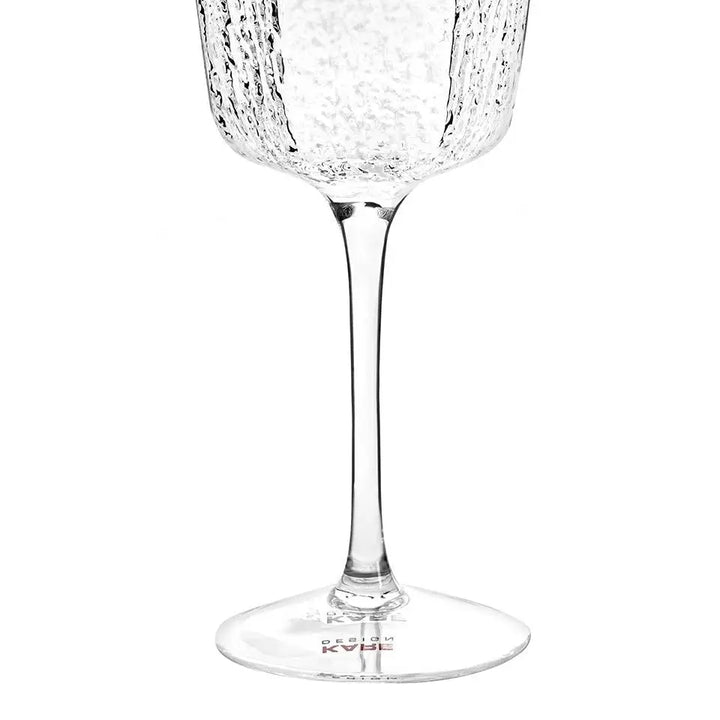 Rödvinsglas KARE DESIGN - CASCATA, transparent, 440 ml - produktbild av Inredning från Kare Design | Arvande
