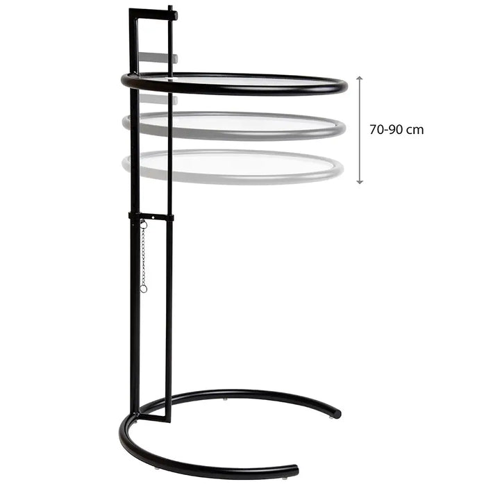 Sidobord - GREY, chrome – produktbild av Sidobord från King Home | Arvande