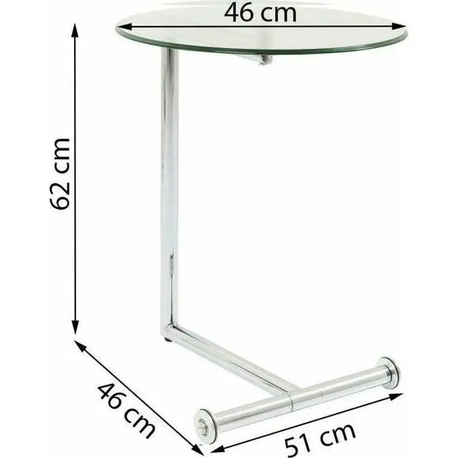 Sidobord KARE DESIGN - EASY LIVING 46, transparent – produktbild av Sidobord från Kare Design | Arvande