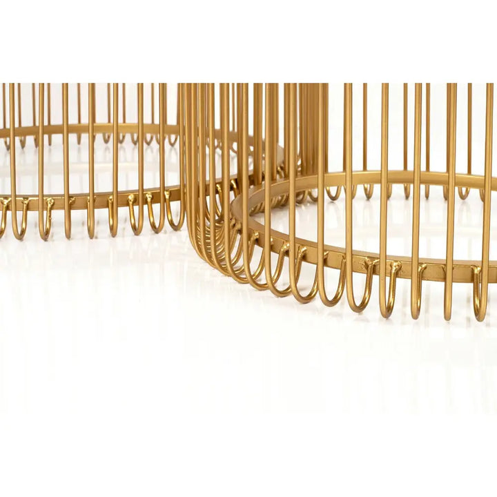 Sidobord KARE DESIGN - WIRE, mässing, 2-set – produktbild av Sidobord från Kare Design | Arvande