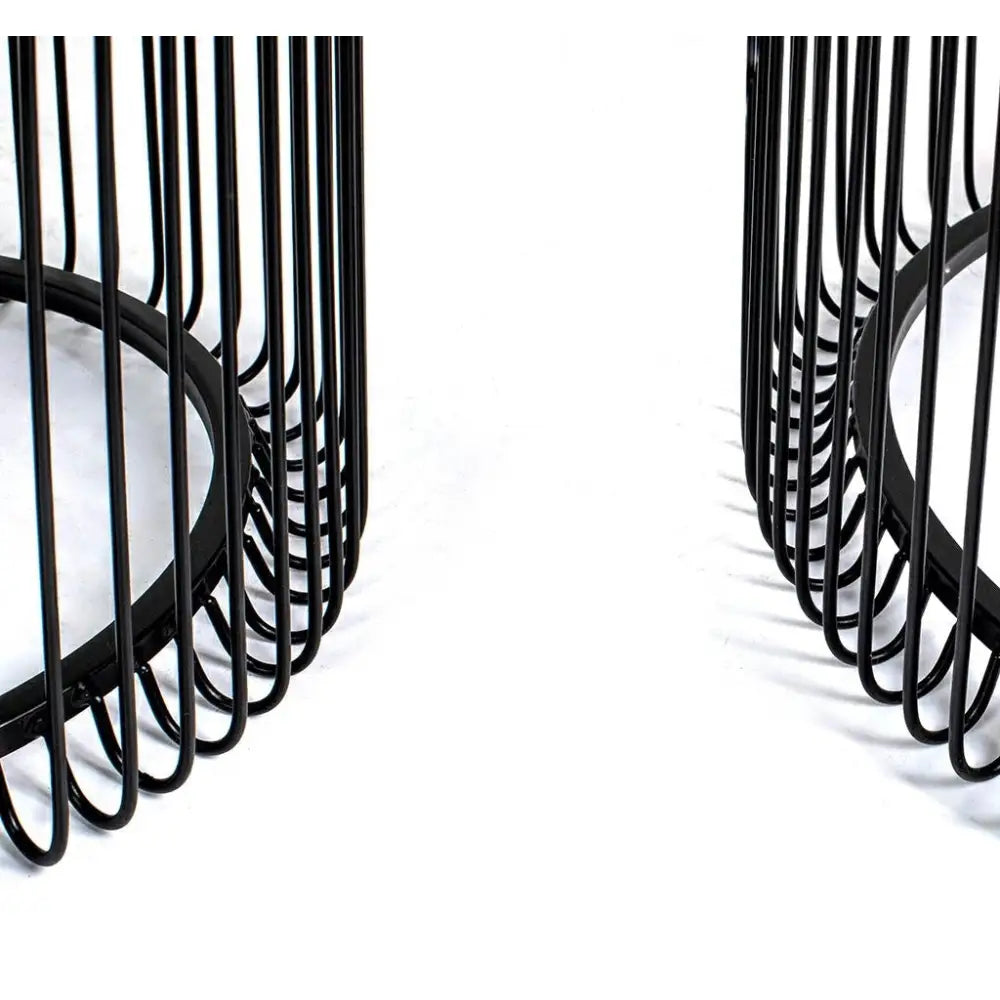 Sidobord KARE - WIRE 44 cm, svart, 2-set - produktbild av Nyheter ej översatt från Kare Design | Arvande