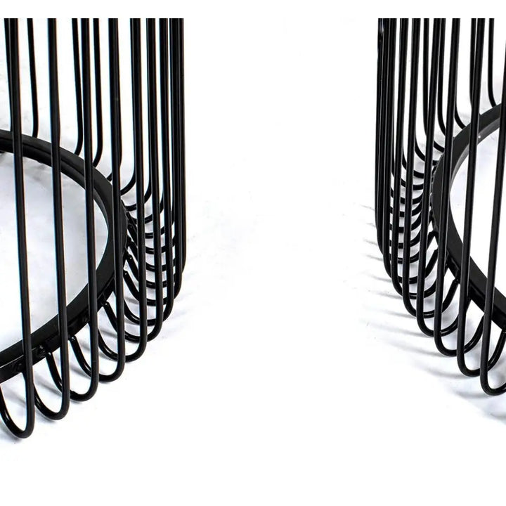 Sidobord KARE - WIRE 44 cm, svart, 2-set - produktbild av Nyheter ej översatt från Kare Design | Arvande