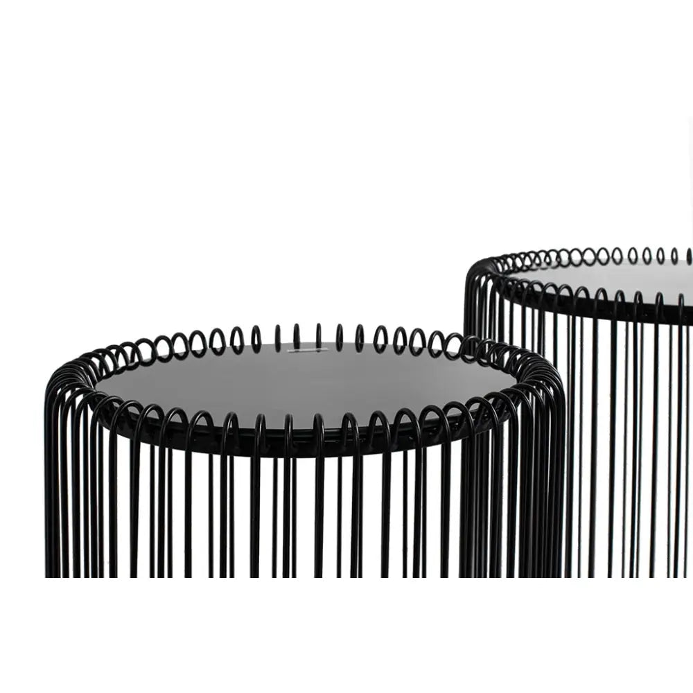 Sidobord KARE - WIRE 44 cm, svart, 2-set - produktbild av Nyheter ej översatt från Kare Design | Arvande