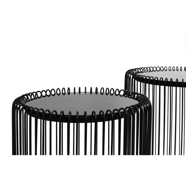Sidobord KARE - WIRE 44 cm, svart, 2-set - produktbild av Nyheter ej översatt från Kare Design | Arvande