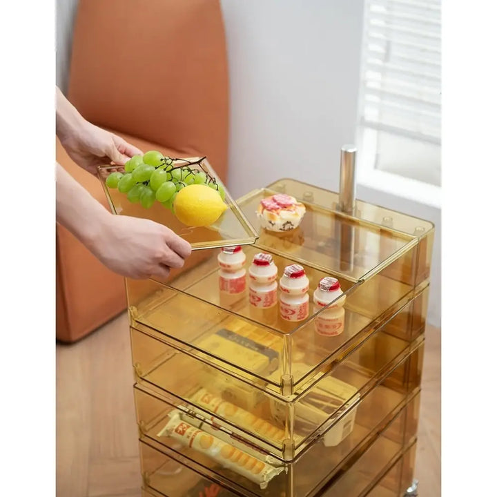 Sidobord - VISION STORAGE, transparent - produktbild av [MGO] Import King Home från King Home | Arvande