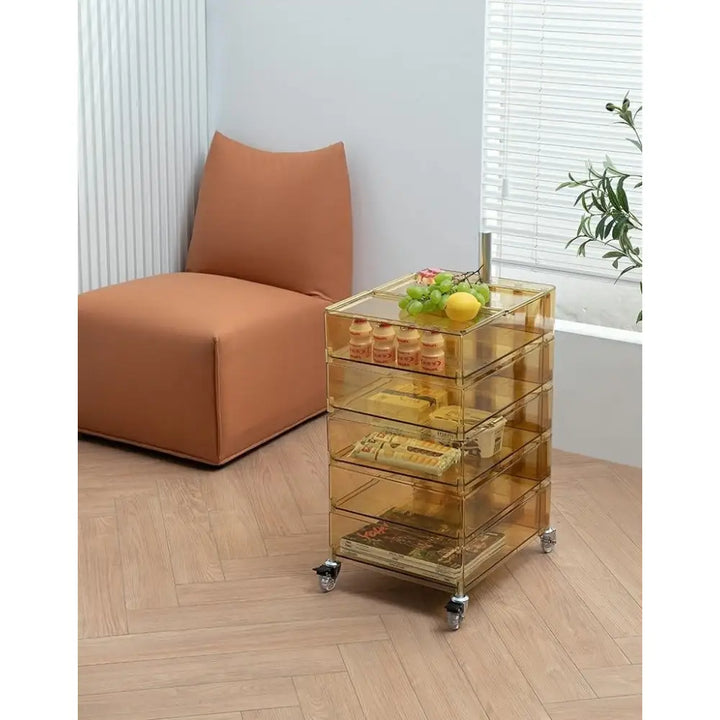 Sidobord - VISION STORAGE, transparent - produktbild av [MGO] Import King Home från King Home | Arvande