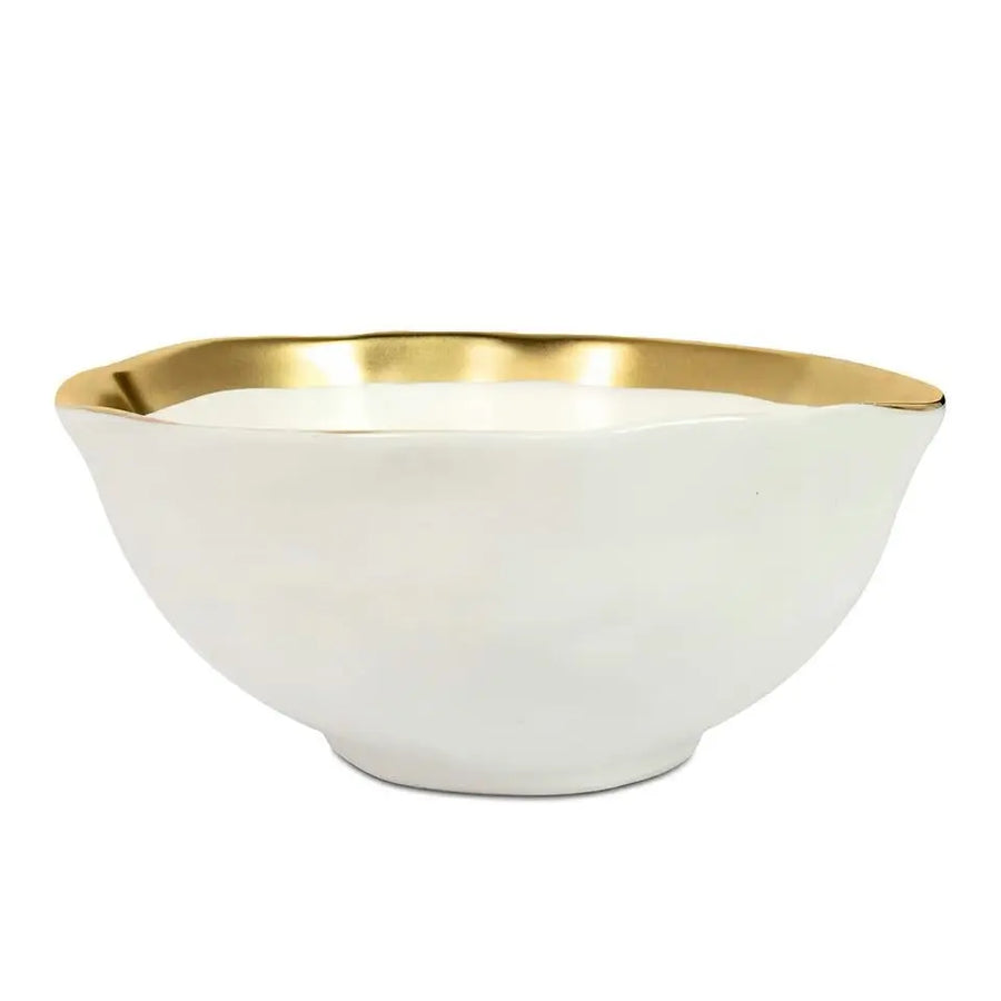 Skål KARE DESIGN - BELL, vit/guld, 15 cm – produktbild av Inredning från Kare Design | Arvande