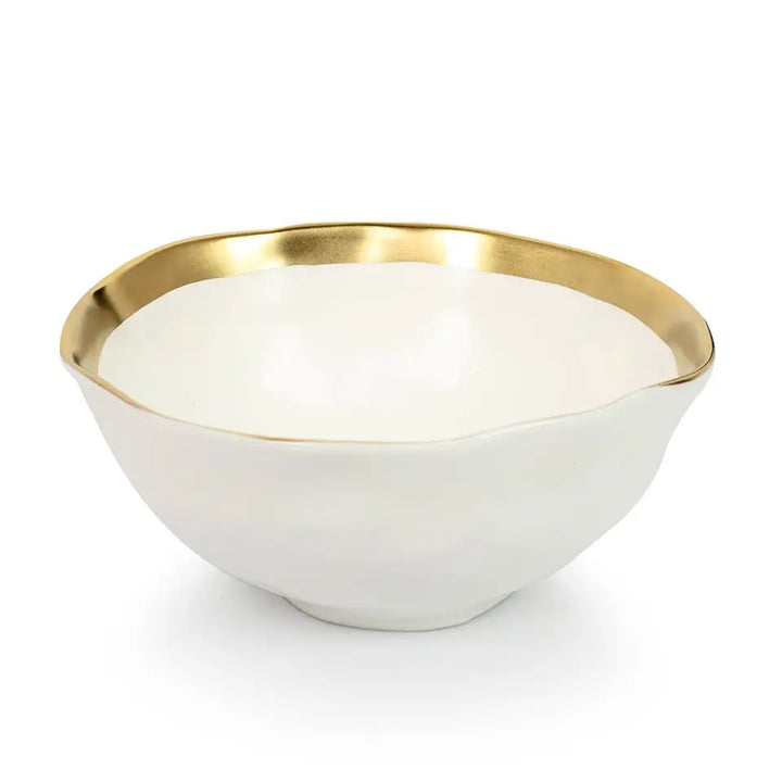 Skål KARE DESIGN - BELL, vit/guld, 15 cm – produktbild av Inredning från Kare Design | Arvande