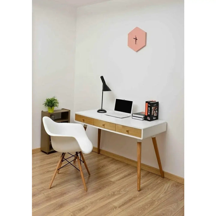Skrivbord - ARONE, vit/trä – produktbild av [MGO] Import King Home från King Home | Arvande