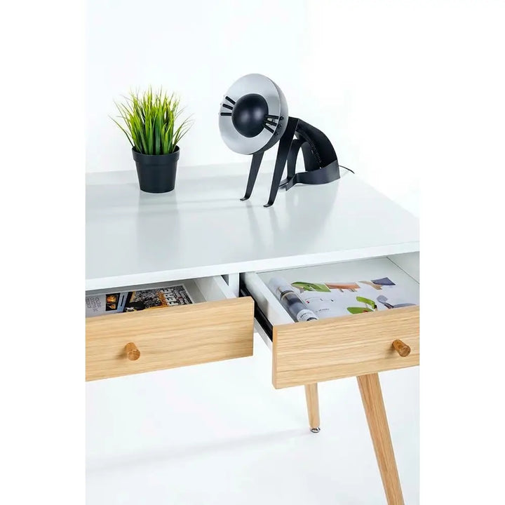 Skrivbord - ARONE, vit/trä – produktbild av [MGO] Import King Home från King Home | Arvande