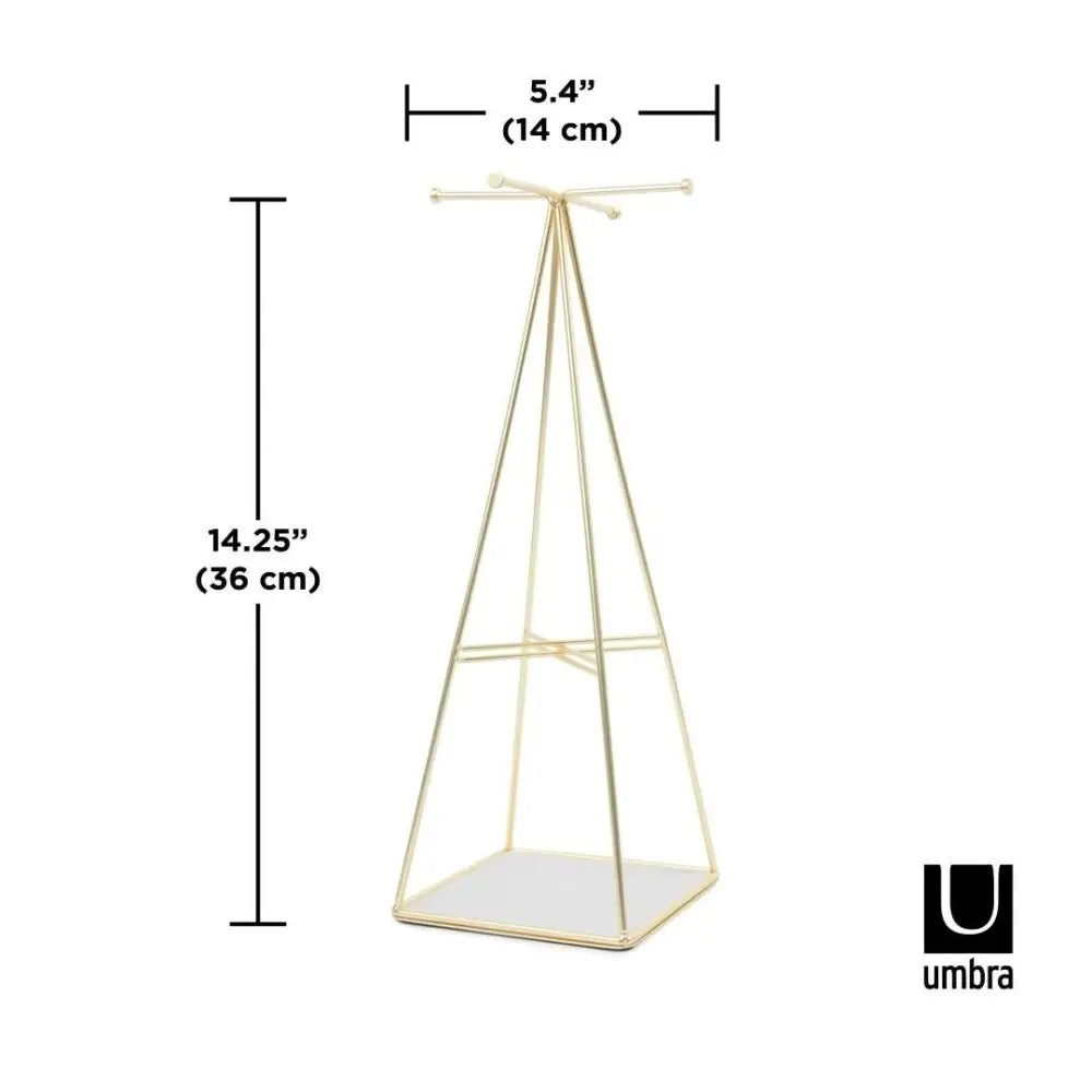 Smyckeställ UMBRA - PRISMA, guld – produktbild av Organizers & papperskorgar från Umbra | Arvande