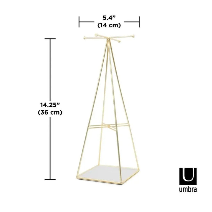 Smyckeställ UMBRA - PRISMA, guld – produktbild av Organizers & papperskorgar från Umbra | Arvande