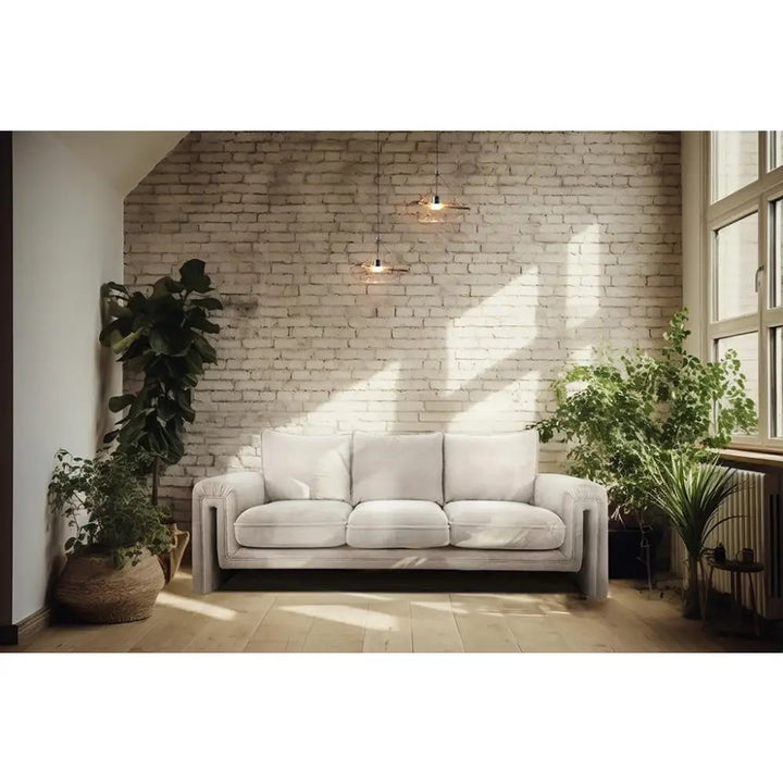 Soffa - KELLY 3-SITS, beige - produktbild av [MGO] Import King Home från King Home | Arvande