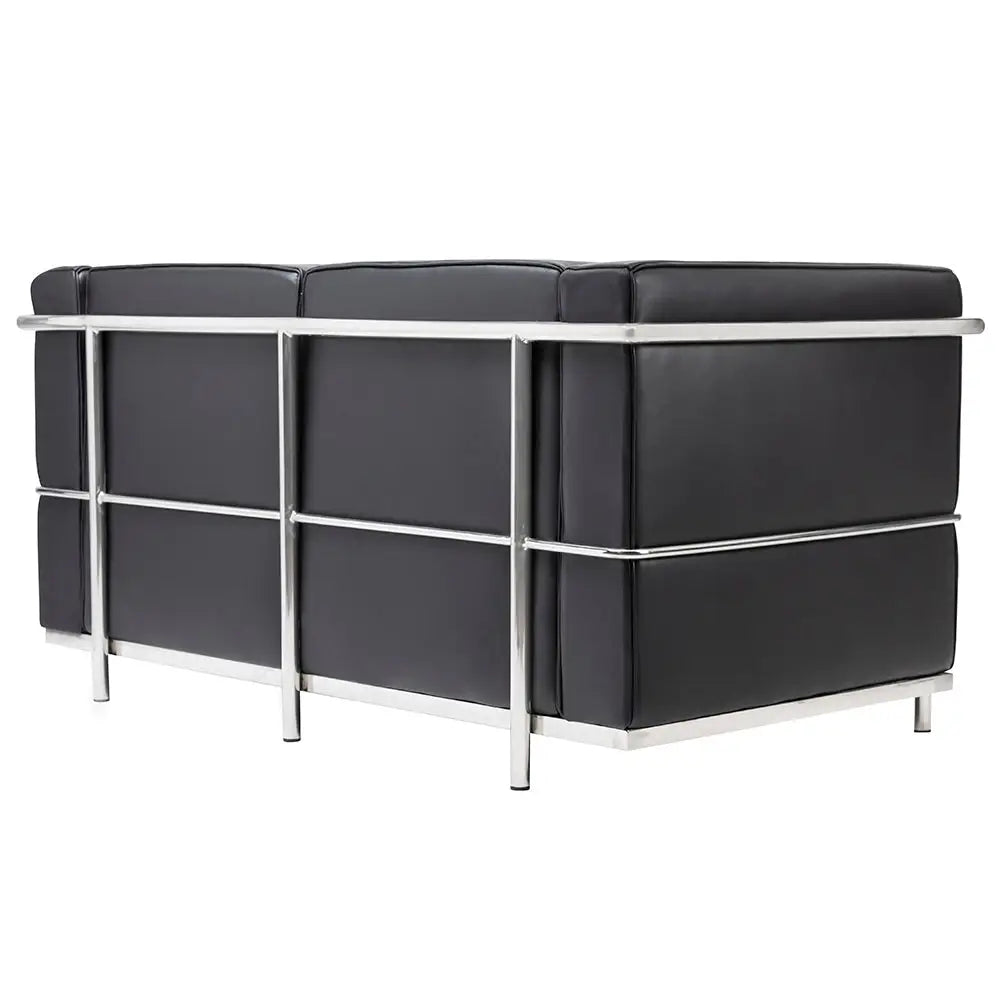 Soffa - SOFT LC2 2-SITS, svart italiensk läder - produktbild av [MGO] Import King Home från King Home | Arvande