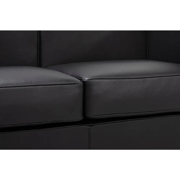 Soffa - SOFT LC2 2-SITS, svart italiensk läder - produktbild av [MGO] Import King Home från King Home | Arvande