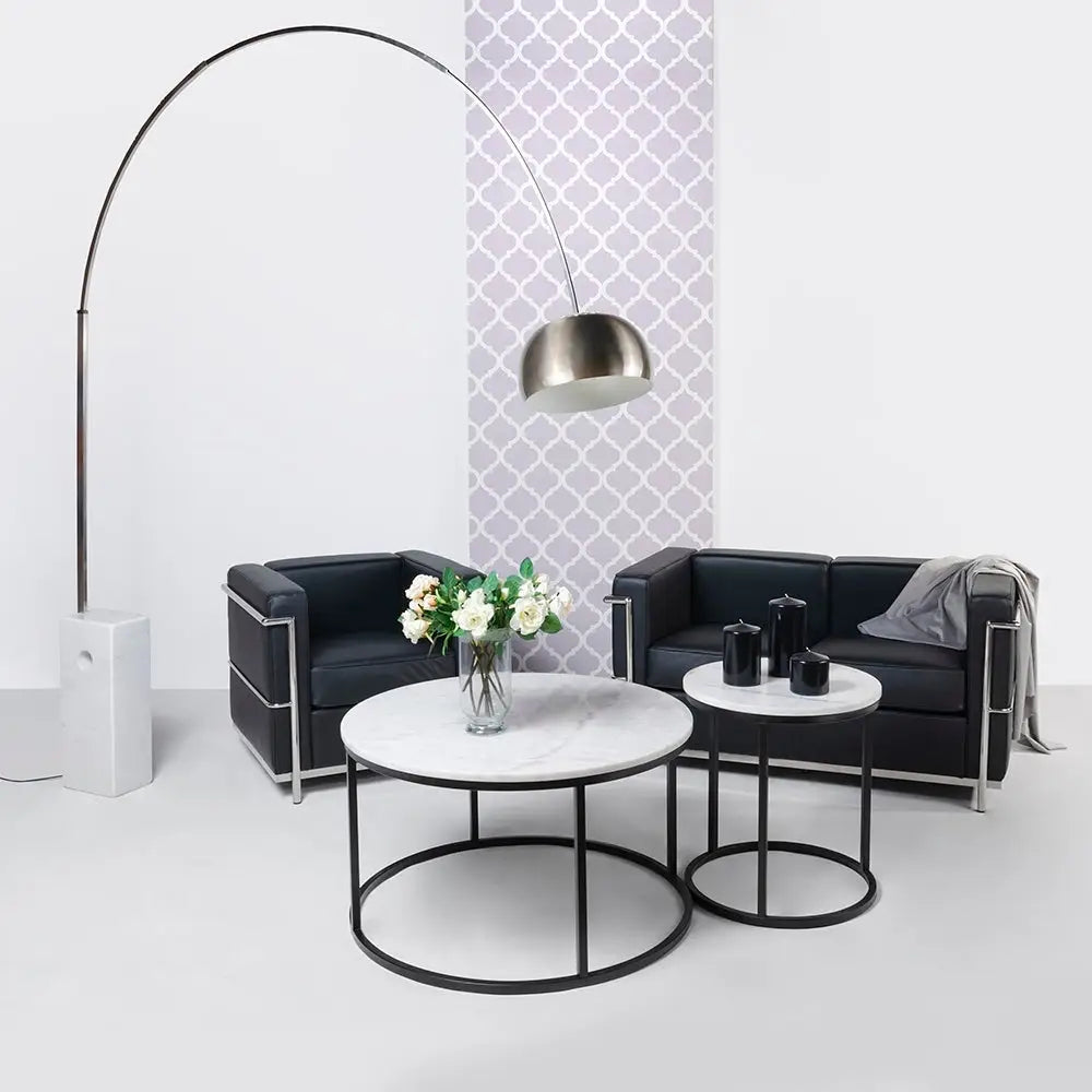 Soffa - SOFT LC2 2-SITS, svart italiensk läder - produktbild av [MGO] Import King Home från King Home | Arvande