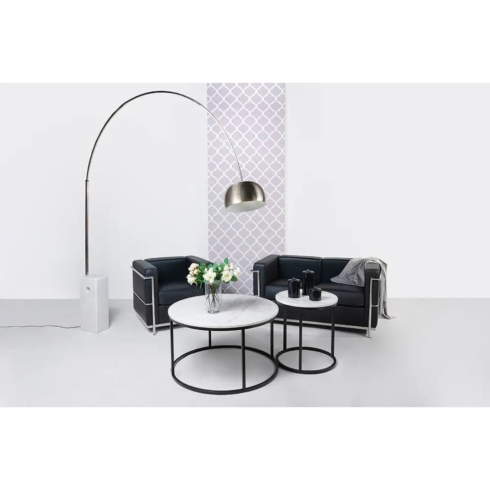 Soffa - SOFT LC2 2-SITS, svart italiensk läder - produktbild av [MGO] Import King Home från King Home | Arvande