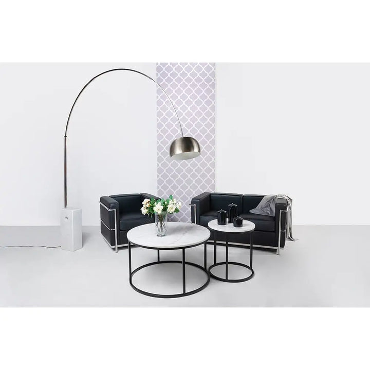 Soffa - SOFT LC2 2-SITS, svart italiensk läder - produktbild av [MGO] Import King Home från King Home | Arvande