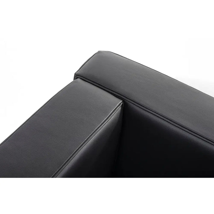 Soffa - SOFT LC2 3-SITS, svart italiensk läder - produktbild av [MGO] Import King Home från King Home | Arvande