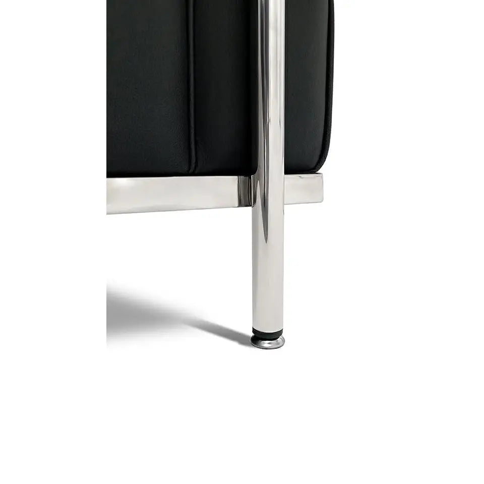 Soffa - SOFT LC2 3-SITS, svart italiensk läder - produktbild av [MGO] Import King Home från King Home | Arvande