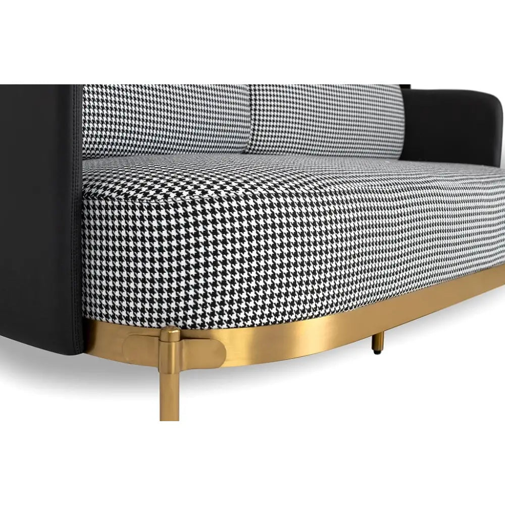 Soffa - VENICE, svart/vit - produktbild av Soffa från King Home | Arvande