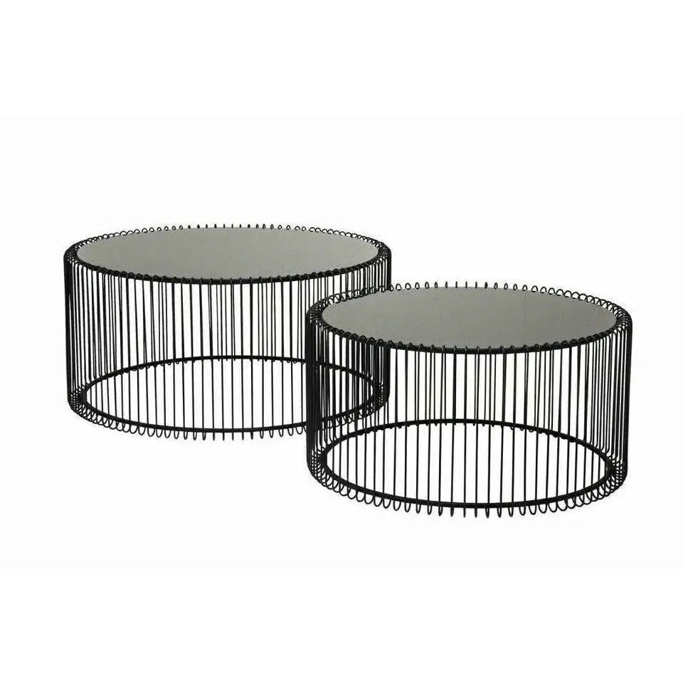 Soffbord KARE - WIRE, svart, 2-set - produktbild av Nyheter ej översatt från Kare Design | Arvande