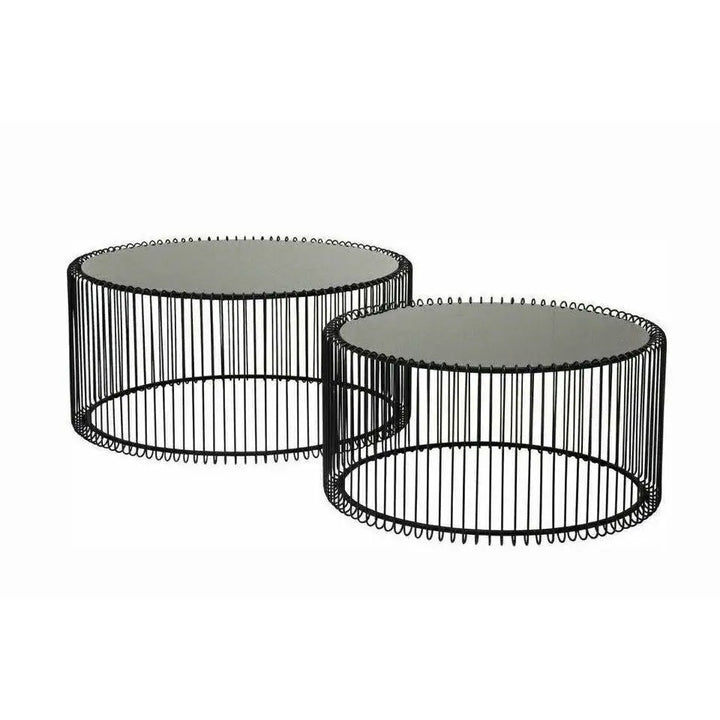 Soffbord KARE - WIRE, svart, 2-set - produktbild av Nyheter ej översatt från Kare Design | Arvande