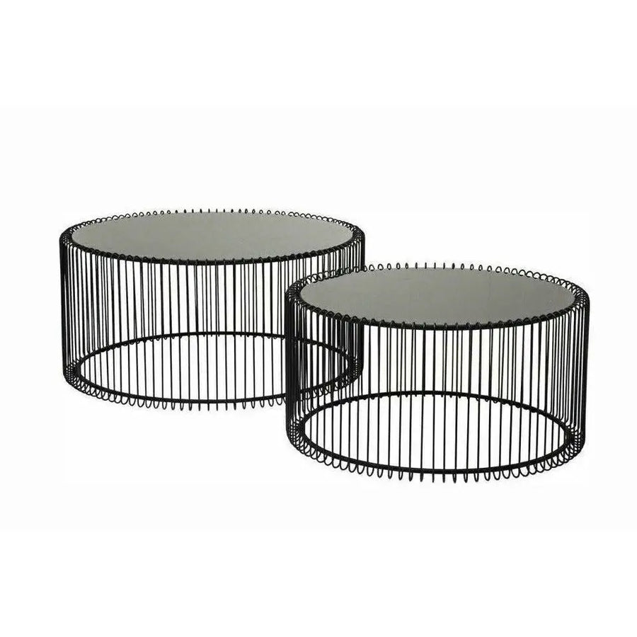 Soffbord KARE - WIRE, svart, 2-set - produktbild av Nyheter ej översatt från Kare Design | Arvande