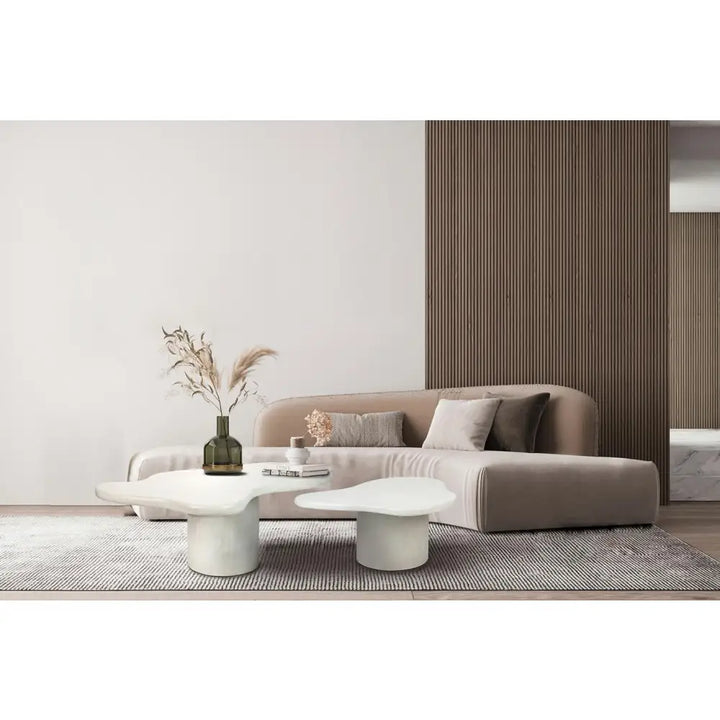 Soffbord - RENE 1, vitt / microcement – produktbild av Nyheter ej översatt från King Home | Arvande