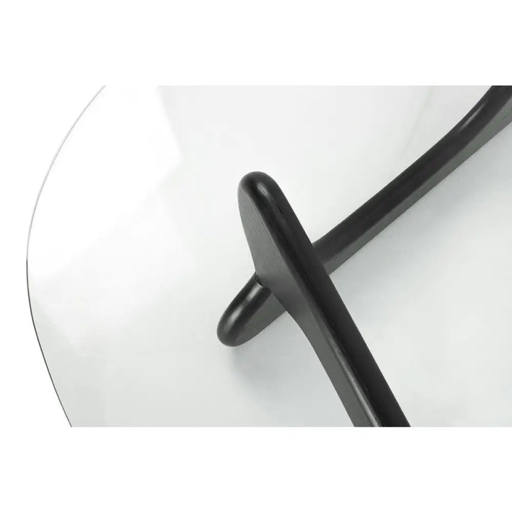 Soffbord STABLE BLACK, svart/askträ - produktbild av Sidobord från King Home | Arvande