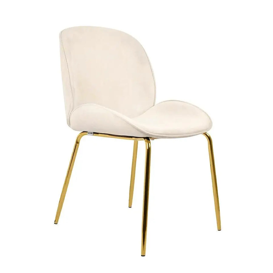 Stol - BOBBI, beige/guld - produktbild av [MGO] Import King Home från King Home | Arvande