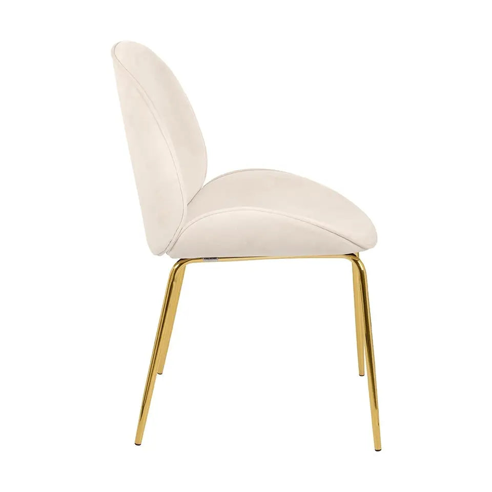 Stol - BOBBI, beige/guld - produktbild av [MGO] Import King Home från King Home | Arvande