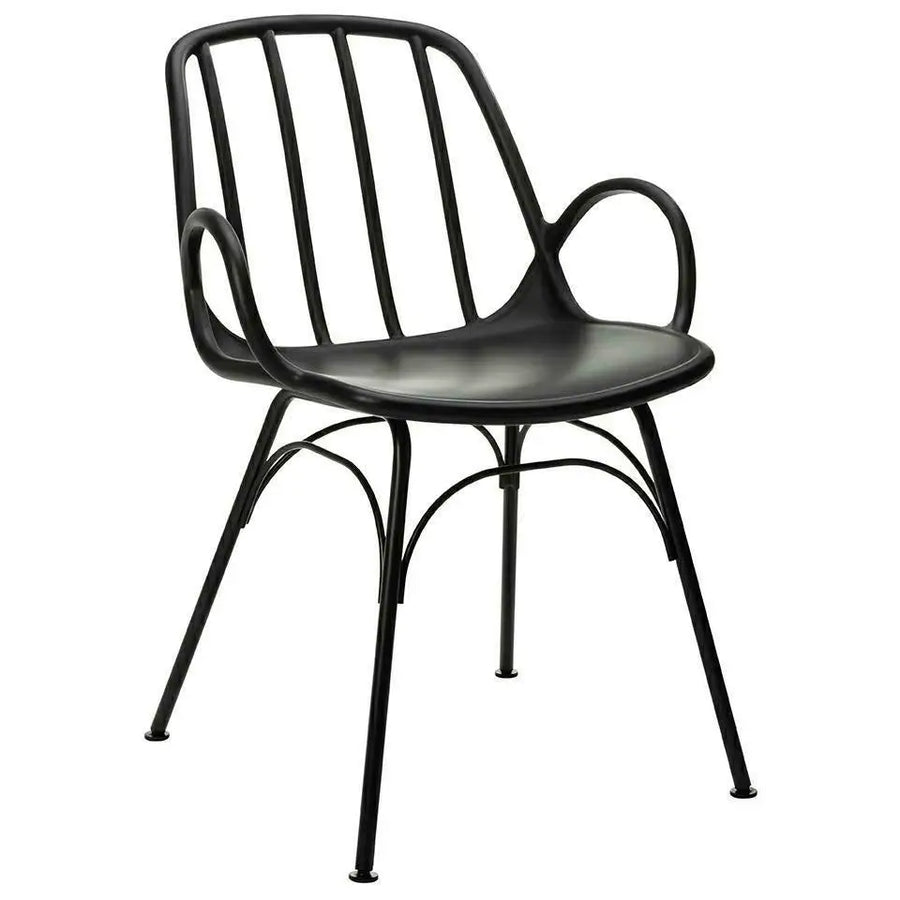 Stol - CASTERIA, svart - produktbild av [MGO] Import King Home från King Home | Arvande