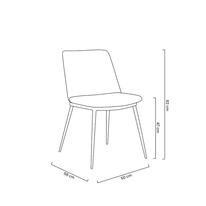 Stol - DIEGO, ljusgrön - produktbild av [MGO] Import King Home från King Home | Arvande