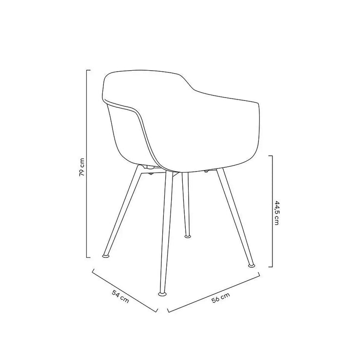 Stol - ECMO ARM, beige – produktbild av [MGO] Import King Home från King Home | Arvande