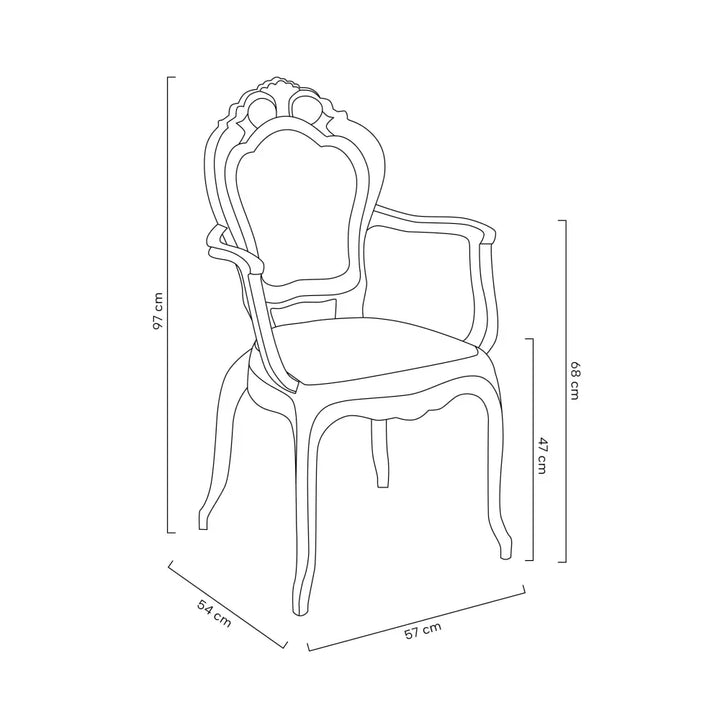 Stol - KING ARM, svart - produktbild av [MGO] Import King Home från King Home | Arvande