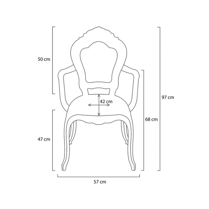 Stol - KING ARM, svart - produktbild av [MGO] Import King Home från King Home | Arvande