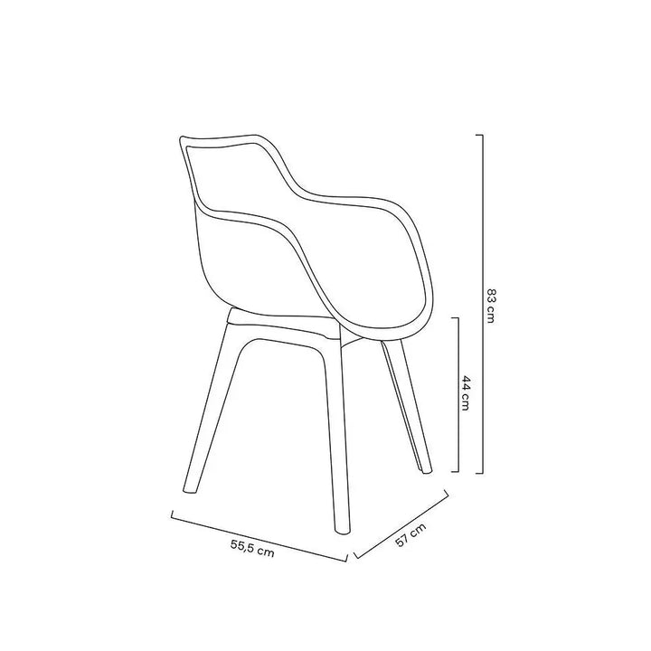 Stol - LANDI, vit - produktbild av [MGO] Import King Home från King Home | Arvande