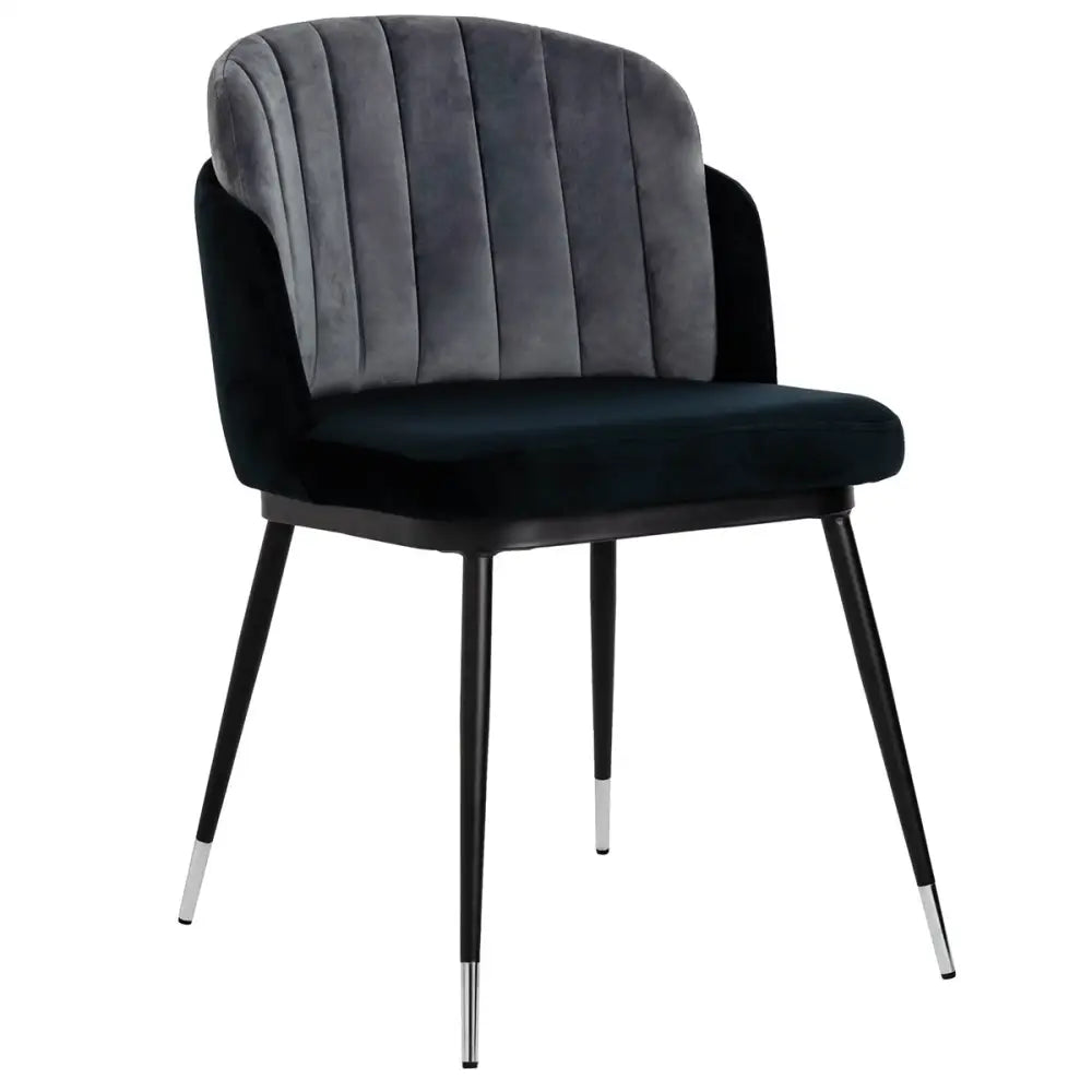 Stol - MARCEL, svart/mörkgrå - produktbild av [MGO] Import King Home från King Home | Arvande