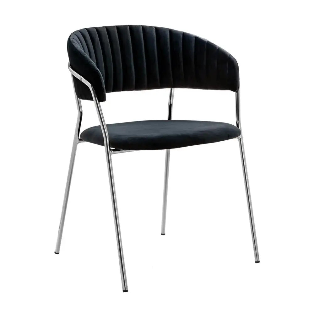 Stol - MARGO SILVER, svart – produktbild av [MGO] Import King Home från King Home | Arvande