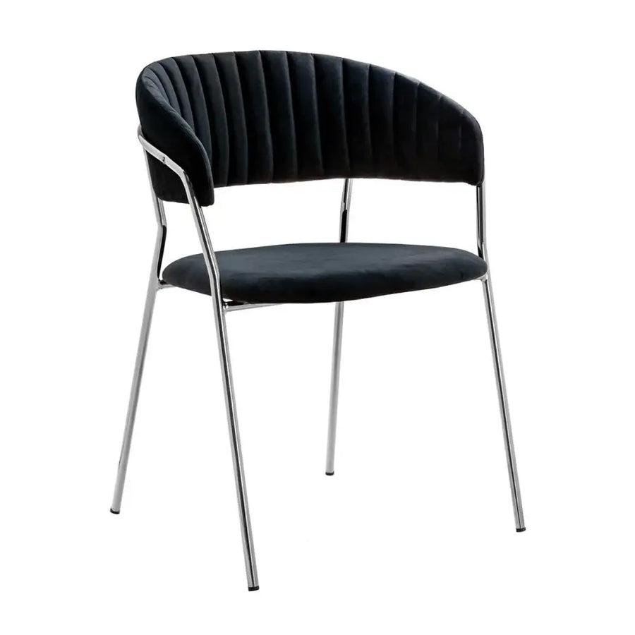 Stol - MARGO SILVER, svart - produktbild av [MGO] Import King Home från King Home | Arvande