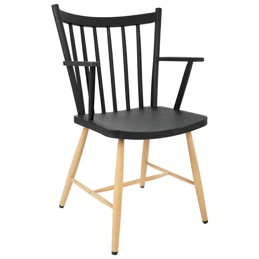 Stol - MILA ARM, svart - produktbild av [MGO] Import King Home från King Home | Arvande